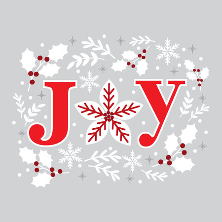 christmas greeting card with poinsettia designのイラスト素材