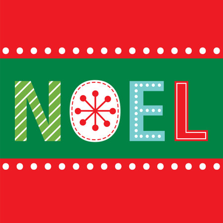 red and green christmas greeting card designのイラスト素材