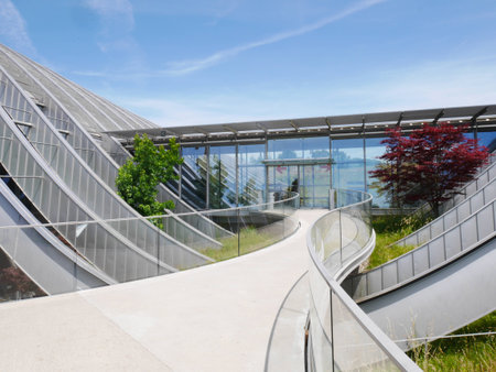 curve lines architectureのeditorial素材