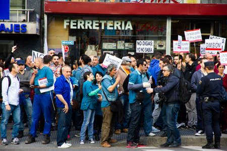 People protesting in a streetのeditorial素材