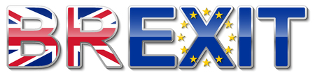 BREXIT - UK's withdrawal from the EU. Vector EPS10のイラスト素材