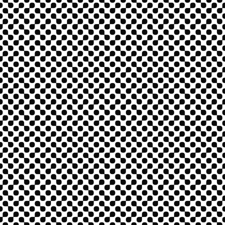 Vector seamless pattern. Abstract shapes texture. Black-and-white background. Monochrome droplet design.のイラスト素材