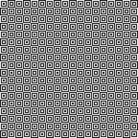 Vector seamless geometric pattern. Texture of squares. Black-and-white background. Monochrome design.のイラスト素材