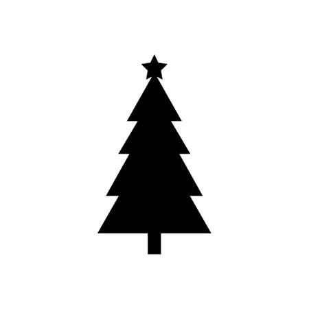 Christmas tree pictogram, icon isolated on a white background. EPS10 vector fileのイラスト素材