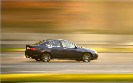 Photo car in motion