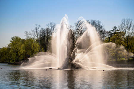 Photos on the theme park fountains of Moscowの写真素材