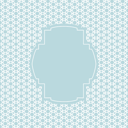Vintage frame with background of circles.のイラスト素材