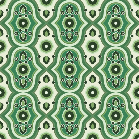 Seamless pattern with floral pattern green.のイラスト素材