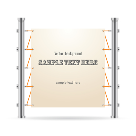 Roll up banner stand.のイラスト素材