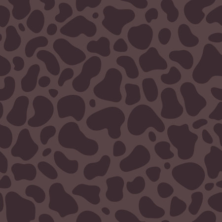 Giraffe seamless pattern. Brown color skin print design. Wild animal hide artwork background. vector illustrationのイラスト素材