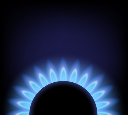 Vector background of blue flameのイラスト素材