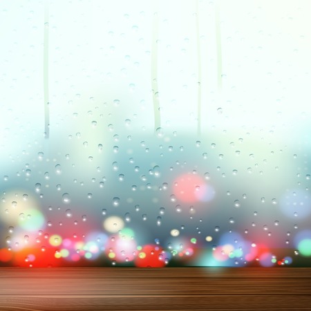 raindrops on the windowのイラスト素材