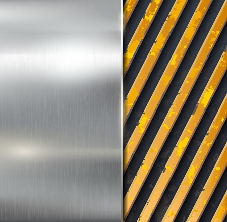 Metal warning vector backgroundのイラスト素材