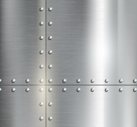 Background of the metal plates with rivetedのイラスト素材