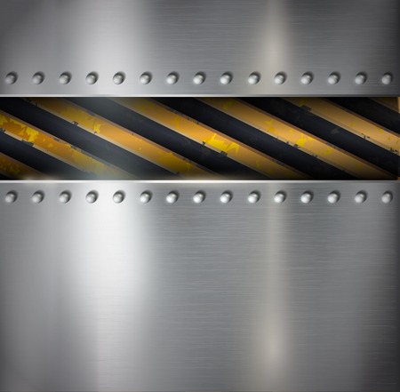 Metal warning vector backgroundのイラスト素材