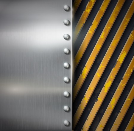 Metal warning vector backgroundのイラスト素材