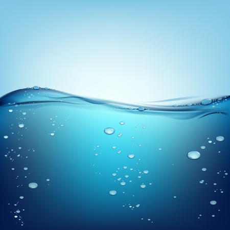 water with air bubblesのイラスト素材