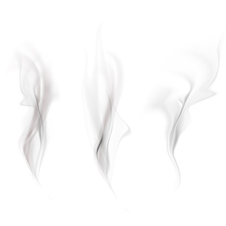 Vector set of smokeのイラスト素材