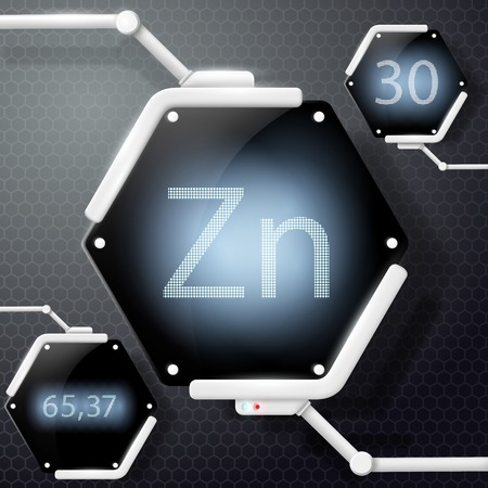chemical element zincのイラスト素材