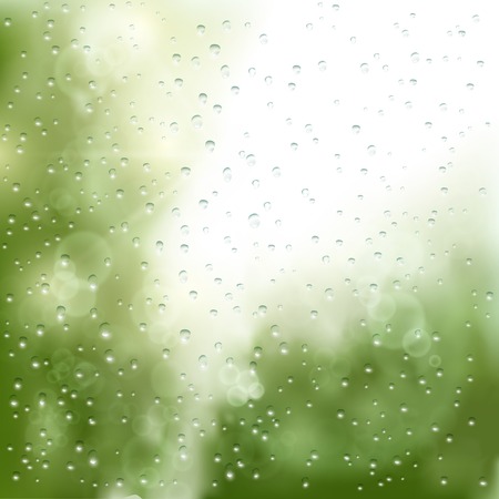 raindrops on the windowのイラスト素材