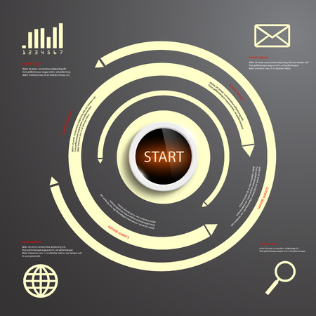 Info graphic designのイラスト素材