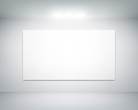 white wall on which shines a flashlightのイラスト素材