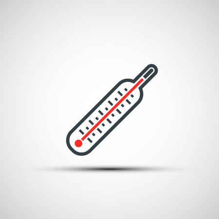Vector icons of medical thermometerのイラスト素材