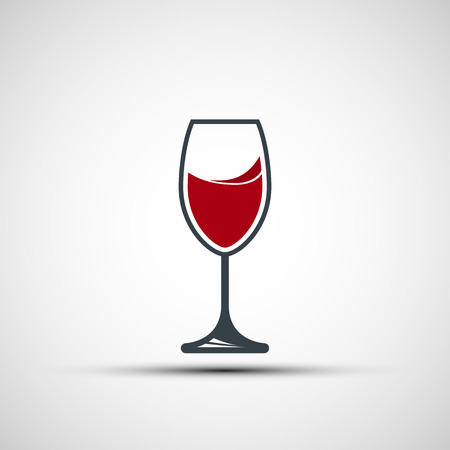 Vector icon wineglassのイラスト素材