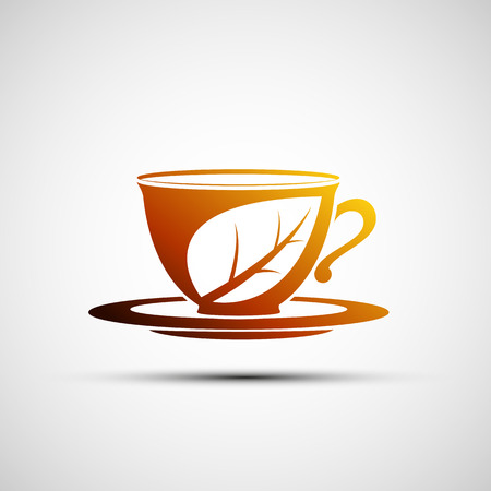 Vector icon cup of teaのイラスト素材