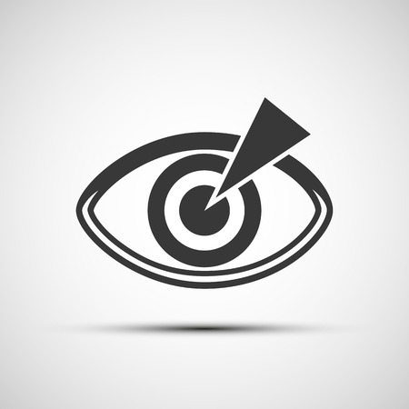 Vector icons of the human eyeのイラスト素材