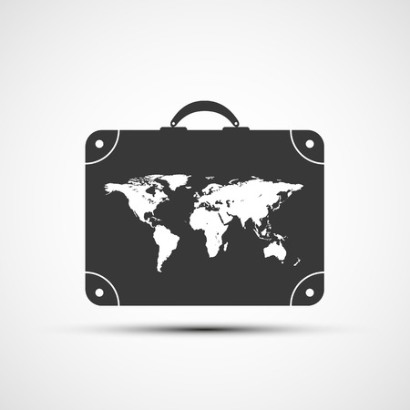 Vector icons travel suitcasesのイラスト素材