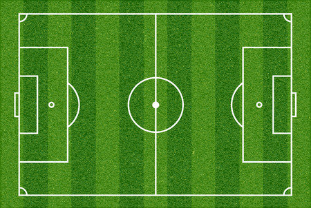 Football field. Top view. Vector image.のイラスト素材