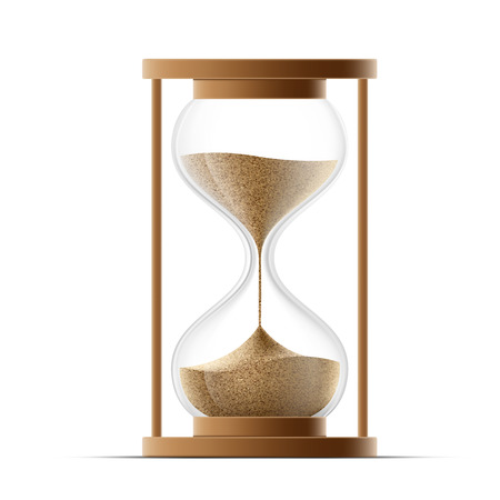 hourglass isolated on white background. Vector image.のイラスト素材