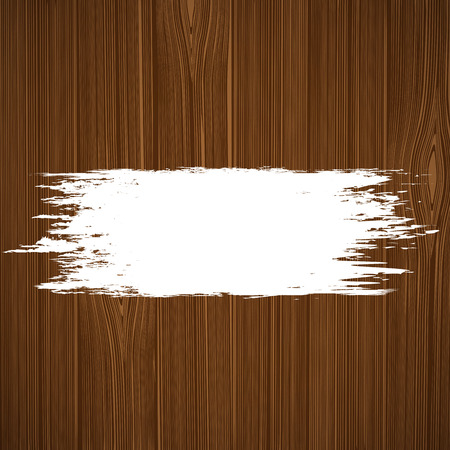 White paint on a wooden surface. Vector image.のイラスト素材