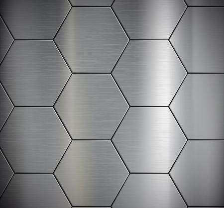 Background of the metal plates. Vector image.のイラスト素材