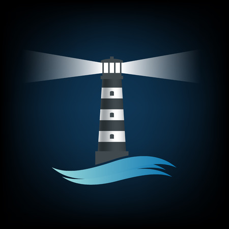 old lighthouse. Vector image.のイラスト素材