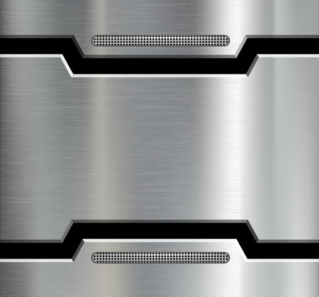 Texture of the metal plate. Vector image.のイラスト素材
