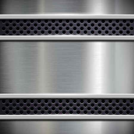 Square frame of brushed metalのイラスト素材