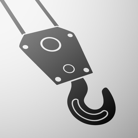 Emblem of industrial construction craneのイラスト素材