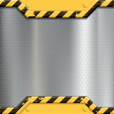 Industrial metal background. Construction machinery. Stock vector illustration.のイラスト素材