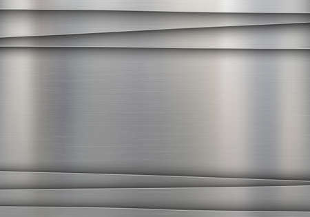 Aluminum metal plate with copy space. Steel background with a geometric pattern. Vector template.のイラスト素材