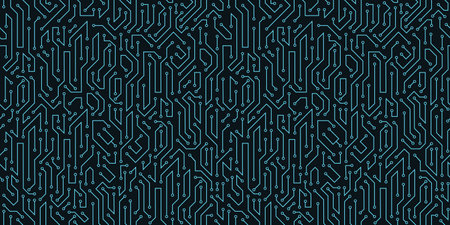 Seamless background with circuit board pattern. vector illustration.のイラスト素材