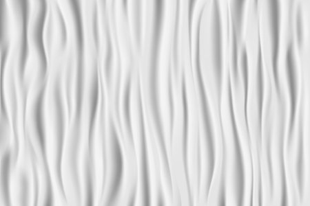 White wrinkled fabric with folds. Modern design. Background template for interior. Stock vector illustrationのイラスト素材