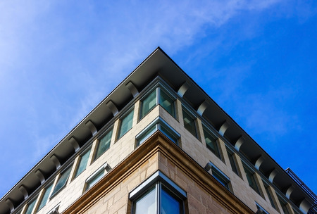 Corner of building in the centre of Moscow