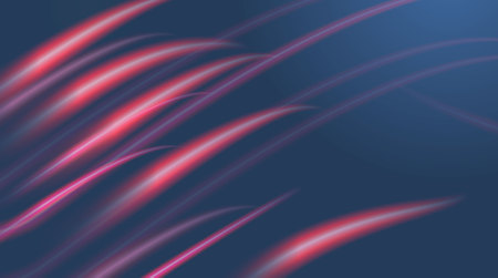 Pink neon lines on blue backgroundのイラスト素材