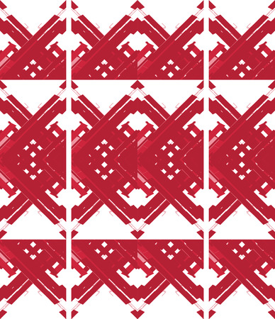 Slavic pattern. Red. White. Ethnic background. Tribal.の写真素材
