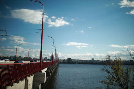A bridge over a body of water