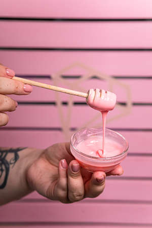 delicious juicy body milk cream for skinの写真素材