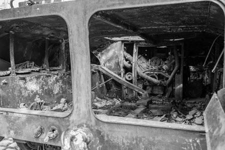 Dome of the church with a cross. City Lviv. Flag of Ukraine. High quality photoの写真素材
