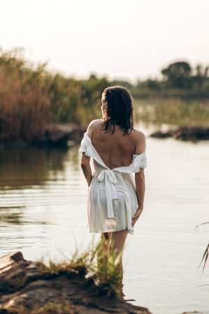 Young women enjoying the resortの写真素材